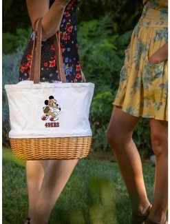 Budget 🔥 Disney Mickey Mouse NFL San Francisco 49Ers Canvas Willow Basket Tote 🤩 -Furniture Outlet Store 19831865 av3