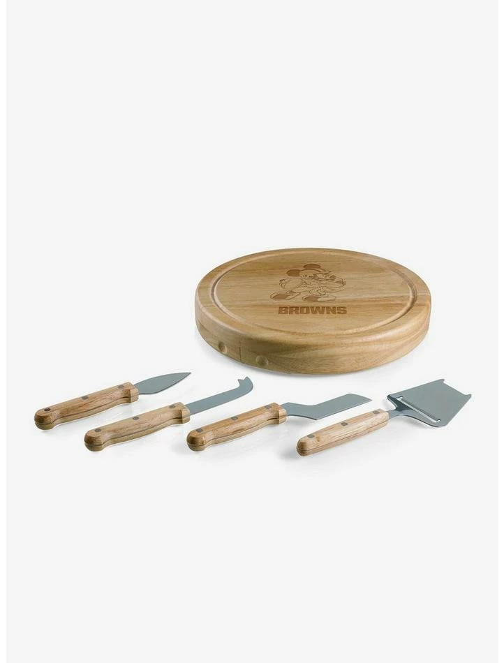 Top 10 ๐ Disney Mickey Mouse NFL CLE Browns Circo Cheese Cutting Board & Tools Set โ 2 Top 10 ๐ Disney Mickey Mouse NFL CLE Browns Circo Cheese Cutting Board & Tools Set โ - Image 2