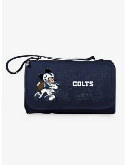 New 😍 Disney Mickey Mouse NFL Indianapolis Colts Outdoor Picnic Blanket 😍