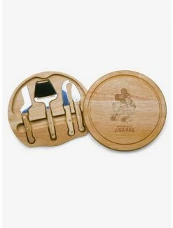 Hot Sale 🎉 Disney Mickey Mouse NFL JAX Jaguars Circo Cheese Cutting Board & Tools Set 😍