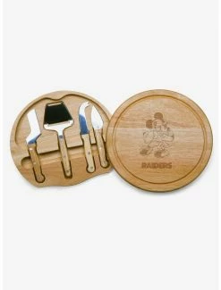 Best Pirce 👏 Disney Mickey Mouse NFL LV Raiders Circo Cheese Cutting Board & Tools Set 🎉