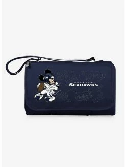 Discount ๐ Disney Mickey Mouse NFL Seattle Seahawks Outdoor Picnic Blanket ๐คฉ