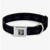 Deals ❤️ Marvel Black Panther Avengers Icon Black Seatbelt Buckle 🐶 Dog Collar 🥰