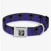Cheapest 🔔 Marvel Black Panther Avengers Icon Purple Seatbelt Buckle 🐶 Dog Collar 🥰