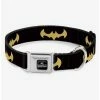 Budget 👏 DC League of Super Pets Bat Logo Buckle 🐶 Dog Collar 🎁