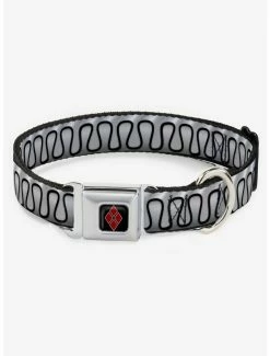 Top 10 👍 DC Comics Harley Quinns Collar Ruffle Seatbelt Buckle 🐶 Dog Collar 😉