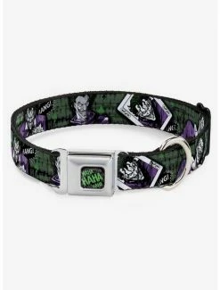 Top 10 ๐ฅฐ DC Comics The Joker 4 Poses Card Seatbelt Buckle ๐ฆฎ Dog Collar ๐