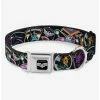 Top 10 ⭐ Disney Pixar Lightyear Mission Patches Collage Multicolor Seatbelt Buckle 🐕 Dog Collar 🛒