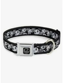 Outlet โญ Nightmare Before โ Christmas Jack Expression Stack Seatbelt Buckle ๐ฆฎ Dog Collar ๐
