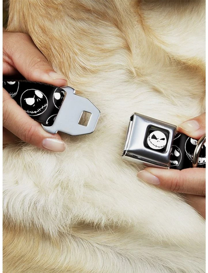 Cheap 🤩 Disney Nightmare Before 🎄 Christmas Jack Outline Expressions Seatbelt Buckle 🐕 Dog Collar 🔔 2 Cheap 🤩 Disney Nightmare Before 🎄 Christmas Jack Outline Expressions Seatbelt Buckle 🐕 Dog Collar 🔔 - Image 2