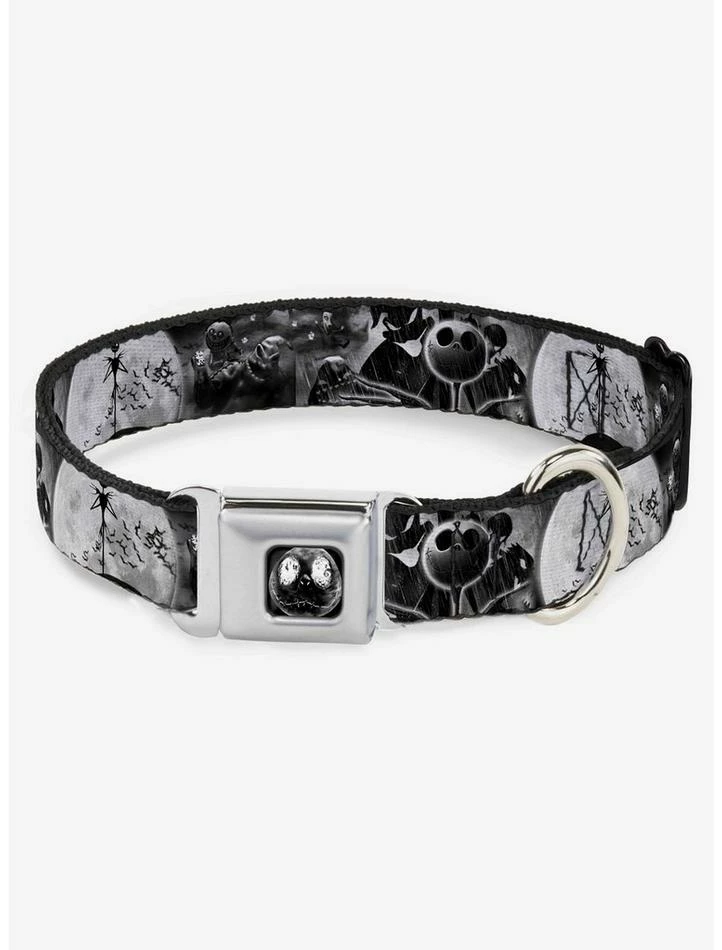 Hot Sale 🛒 Disney Nightmare Before 🎅 Christmas Oogie Boogie Scenes Seatbelt Buckle 🐶 Dog Collar 🌟 1 Hot Sale 🛒 Disney Nightmare Before 🎅 Christmas Oogie Boogie Scenes Seatbelt Buckle 🐶 Dog Collar 🌟