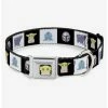 Hot Sale 💯 Star Wars The Mandalorian 4 Character Pose Seatbelt Buckle 🐕 Dog Collar ❤️