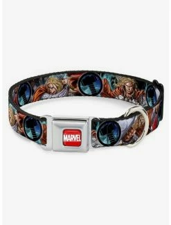 Wholesale ๐ Marvel Thor Astonishing 3 Poses ๐จ Hammer Logo Seatbelt Buckle ๐ฆฎ Dog Collar ๐คฉ
