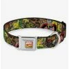 Promo 🧨 Marvel Thor Loki Poses Retro Comic Stacked Seatbelt Buckle 🦮 Dog Collar ✨