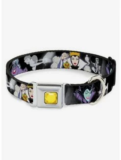 Flash Sale 🛒 Disney Villains Hexing Scenes Seatbelt Buckle 🐶 Dog Collar 🥰