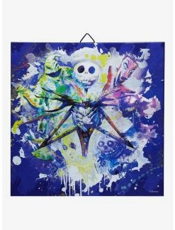 Promo 🎉 The Nightmare Before 🎄 Christmas Metallic Canvas Wall Art ⌛