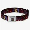 Outlet 😀 DC Comics Catwoman Bombshell Pose Diamonds Seatbelt Buckle 🐶 Dog Collar 👏