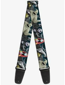 Top 10 ๐ The Nightmare Before ๐
Christmas 4 Character Group Cemetery Scene Guitar Strap ๐คฉ