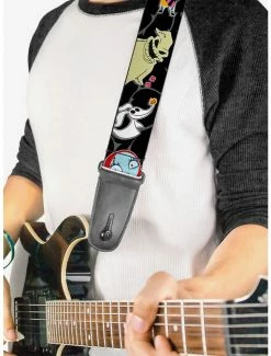 Cheapest 🔥 The Nightmare Before 🎁 Christmas 4 Mini Character Poses Guitar Strap 😀 -Furniture Outlet Store 19900903 av1