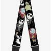 Cheapest 🔥 The Nightmare Before 🎁 Christmas 4 Mini Character Poses Guitar Strap 😀