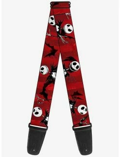Buy 🤩 The Nightmare Before 🎄 Christmas Jack Poses Bats Guitar Strap ✨