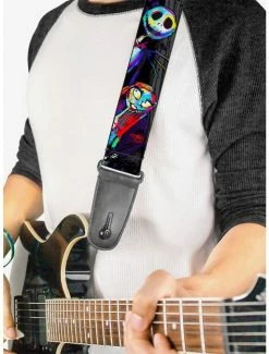 Cheapest 🔔 The Nightmare Before 🎅 Christmas Jack Sally Pose Electric Glow Guitar Strap ✔️ -Furniture Outlet Store 19900919 av1