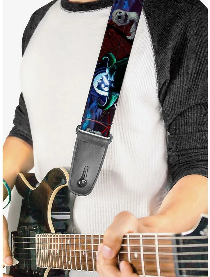 Best Sale 😀 The Nightmare Before 🎄 Christmasjack Oogie Boogie Santa Scene Guitar Strap 😀 2 Best Sale 😀 The Nightmare Before 🎄 Christmasjack Oogie Boogie Santa Scene Guitar Strap 😀 - Image 2