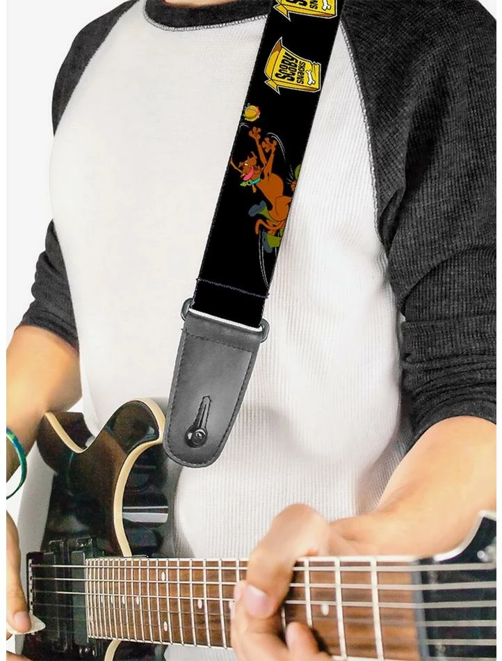 Outlet ✔️ Scooby-Doo Chasing Scooby Snacks Guitar Strap 😍 2 Outlet ✔️ Scooby-Doo Chasing Scooby Snacks Guitar Strap 😍 - Image 2