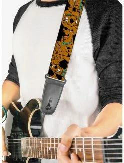 Cheap 🌟 Scooby-Doo Stacked Close Up Guitar Strap 😍 -Furniture Outlet Store 19900935 av1