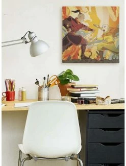 Buy ⭐ Avatar: The Last Airbender Aang & Zuko Action Scene Canvas Wall Decor 😍 -Furniture Outlet Store 19928211 av1
