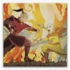 Buy ⭐ Avatar: The Last Airbender Aang & Zuko Action Scene Canvas Wall Decor 😍