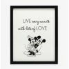Hot Sale 😉 Disney Mickey Mouse Minnie Live & Love Wood Wall Decor 🔔