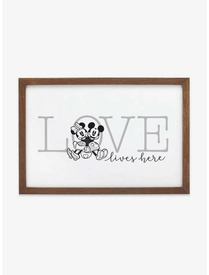 Buy ๐คฉ Disney Mickey Mouse Minnie Love Lives Here Wood Wall Decor โ๏ธ 1 Buy ๐คฉ Disney Mickey Mouse Minnie Love Lives Here Wood Wall Decor โ๏ธ