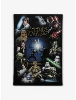 Flash Sale 💯 Star Wars Character Collage Gallery Wrapped Canvas Wall Decor ✨