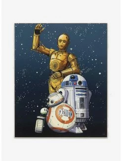 Best deal ⭐ Star Wars Rise of Skywalker Droids C-3PO R2-D2 BB-8 & D-O Wood Wall Decor 🎁