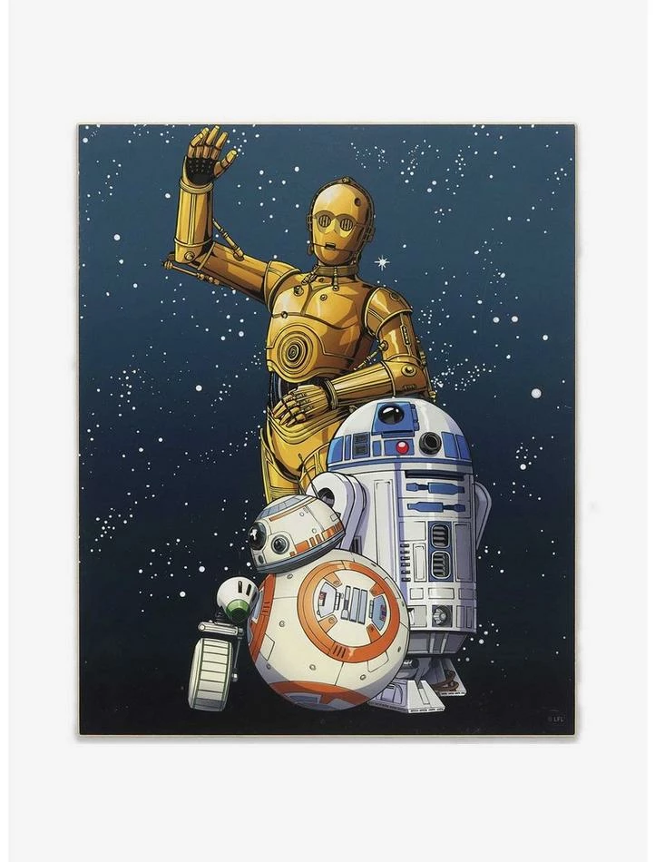 Best deal ⭐ Star Wars Rise of Skywalker Droids C-3PO R2-D2 BB-8 & D-O Wood Wall Decor 🎁 1 Best deal ⭐ Star Wars Rise of Skywalker Droids C-3PO R2-D2 BB-8 & D-O Wood Wall Decor 🎁