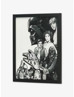 Hot Sale 😍 Star Wars Featured Characters Framed Wood Wall Decor 🥰 -Furniture Outlet Store 19928241 av1