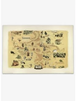 Top 10 🔥 Star Wars Tatooine Map Canvas Wall Decor 🤩
