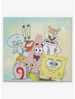 Best Pirce ✨ SpongeBob SquarePants & Friends Canvas Wall Decor 🛒