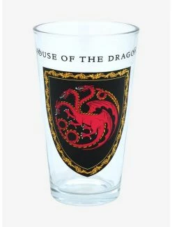 Best Pirce 🛒 House Of The Dragon Targaryen Crest Pint Glass ⌛