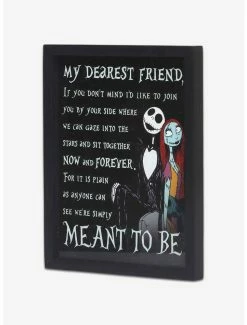 Cheapest 👍 Disney The Nightmare Before 🔔 Christmas My Dearest Friend Framed Printed Glass Wall Decor 👍 -Furniture Outlet Store 19953171 av1