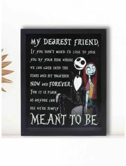 Cheapest 👍 Disney The Nightmare Before 🔔 Christmas My Dearest Friend Framed Printed Glass Wall Decor 👍 -Furniture Outlet Store 19953171 av4