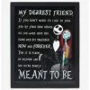 Cheapest 👍 Disney The Nightmare Before 🔔 Christmas My Dearest Friend Framed Printed Glass Wall Decor 👍