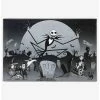 Cheap ✔️ Disney The Nightmare Before 🎅 Christmas Graveyard Group Black & White Canvas Wall Art Decor 🔔
