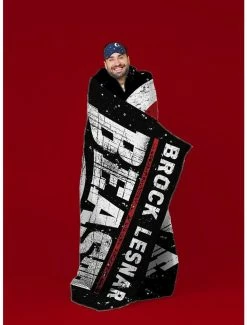 Best deal 💯 WWE Brock Lesnar Raschel Throw Blanket ✨ -Furniture Outlet Store 20038261 av4