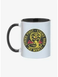 Coupon 🔔 Cobra Kai Strike Hard, Strike First No Mercy Mug 11oz 😀