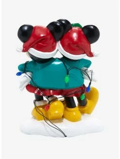 Promo 😍 Disney Mickey Mouse & Minnie Mouse Holiday Sweater Light-Up Garden Statue ✔️ -Furniture Outlet Store 20065747 av3
