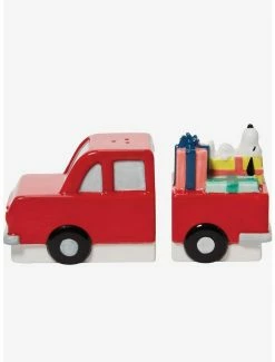 Best deal 💯 Peanuts Snoopy Red Truck Salt & Pepper Shaker Set 😍