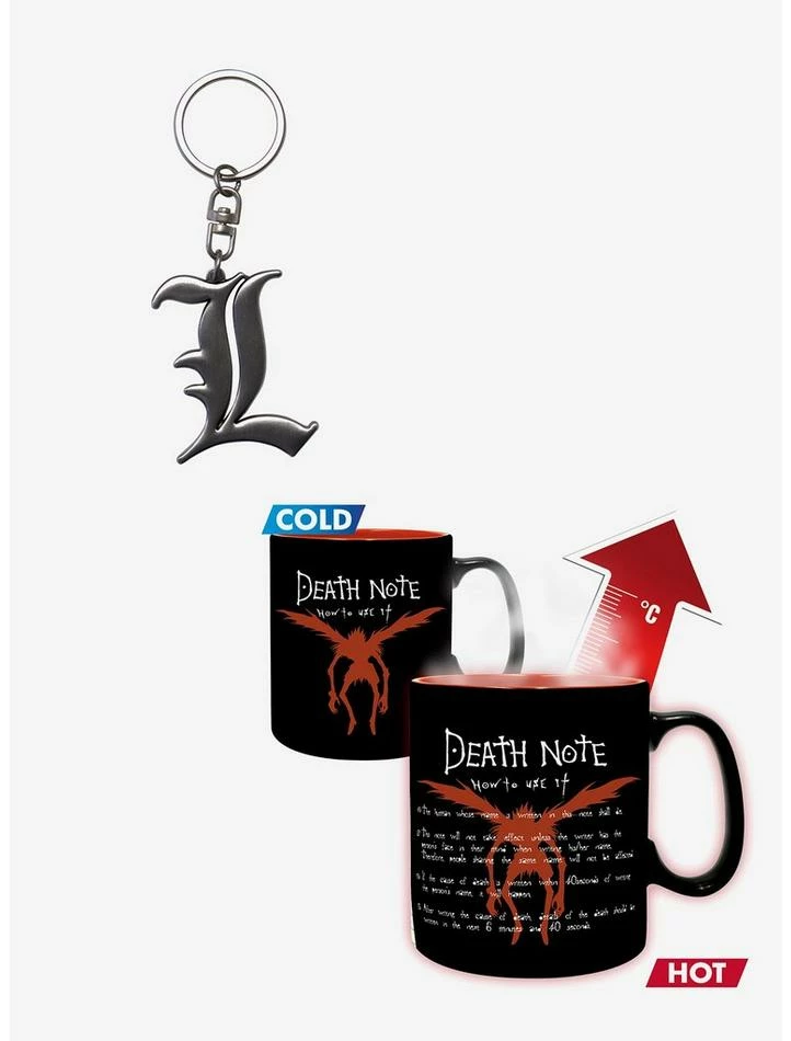 Cheapest ๐งจ Death Note Heat Change Mug and Keychain Set ๐ฏ 1 Cheapest ๐งจ Death Note Heat Change Mug and Keychain Set ๐ฏ