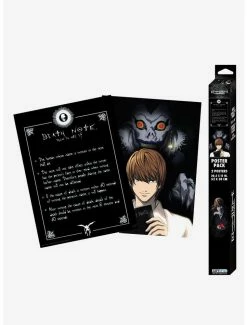 Coupon ⌛ Death Note Light & Death Note Boxed Poster Set 💯